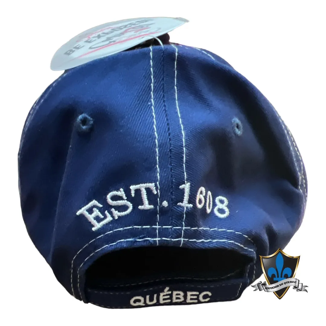 Quebec flag Navy hat.