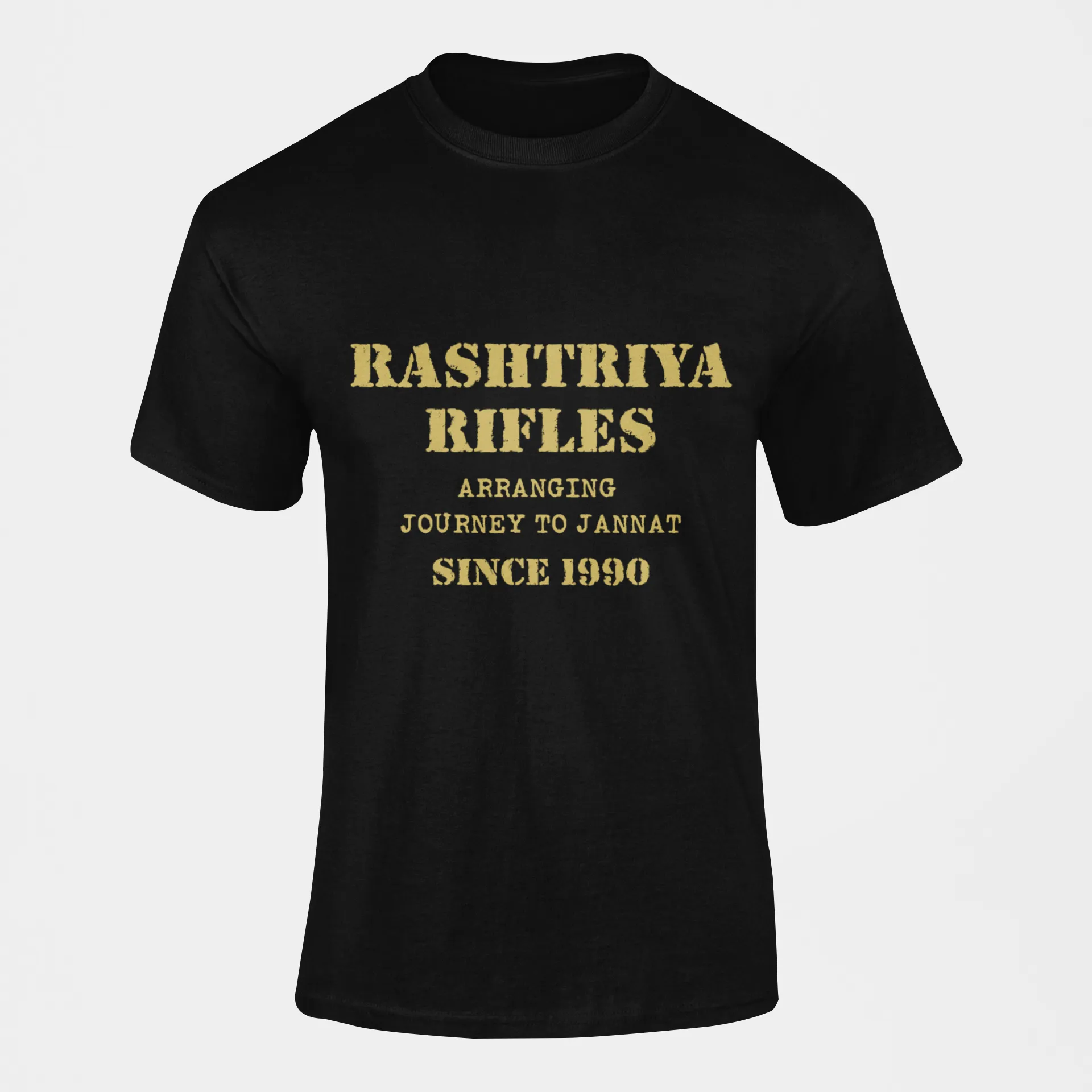 Rashtriya Rifles T-shirt - Arranging Journey to Jannat..... ( Men)