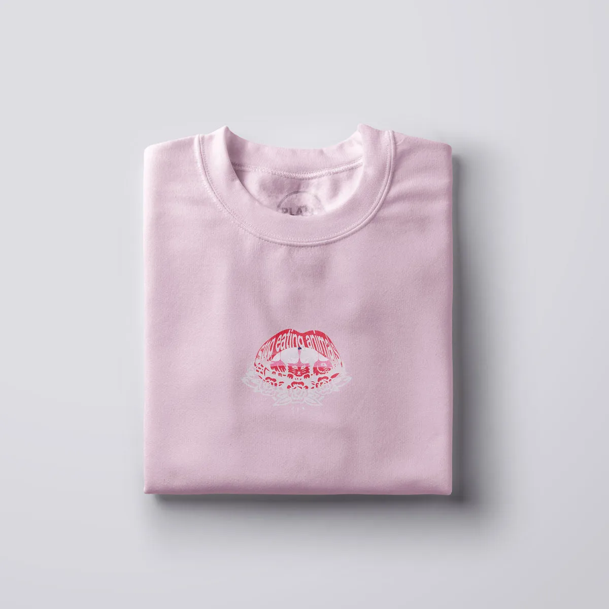 Read My Lips Organic Sweater - Baby Pink