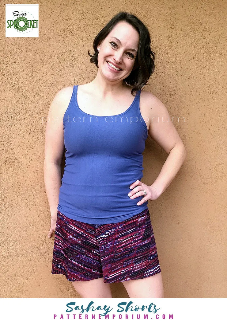 Sashay | Stretch Flared Shorts Sewing Pattern