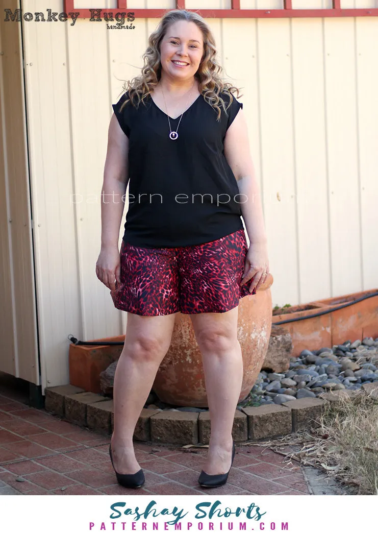 Sashay | Stretch Flared Shorts Sewing Pattern