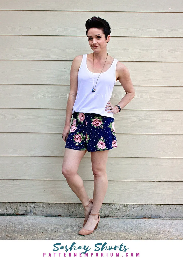 Sashay | Stretch Flared Shorts Sewing Pattern