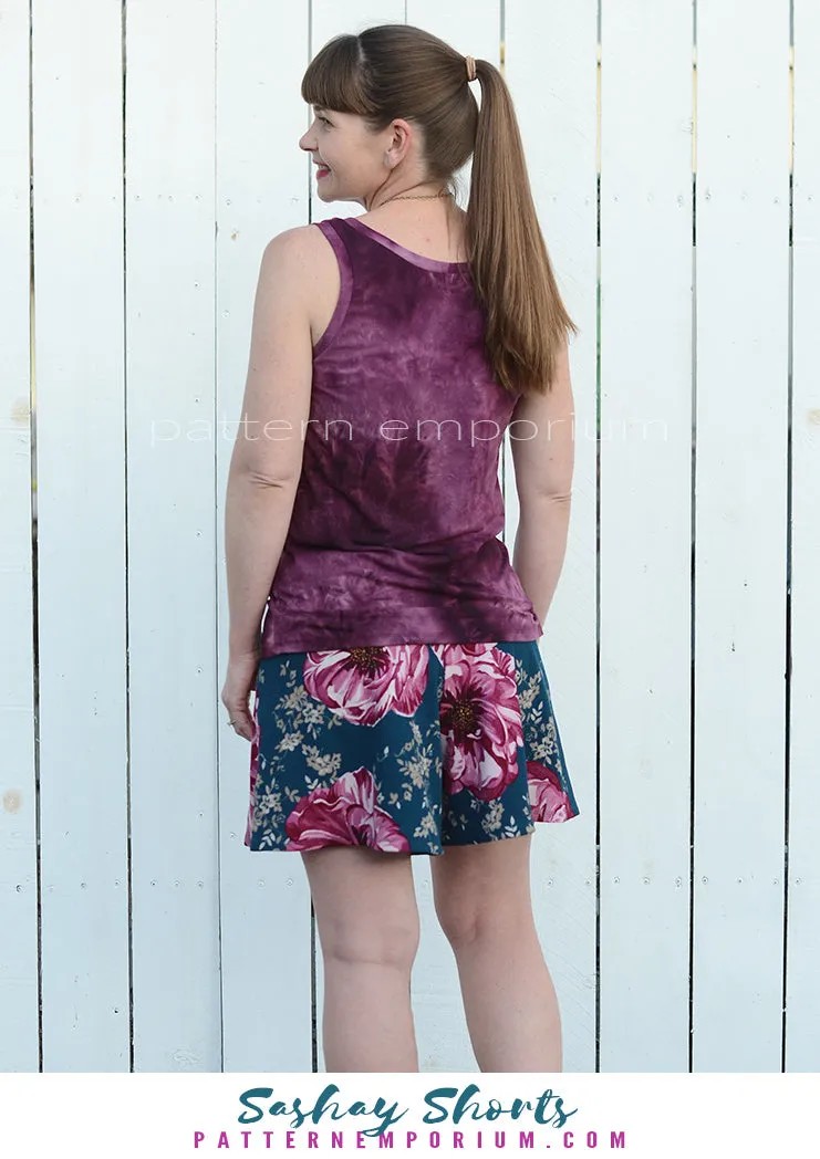 Sashay | Stretch Flared Shorts Sewing Pattern