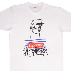 SUPREME X JEAN PAUL GAULTIER GRAFITI BOX LOGO SS19 TEE SHIRT LARGE MADE IN USA