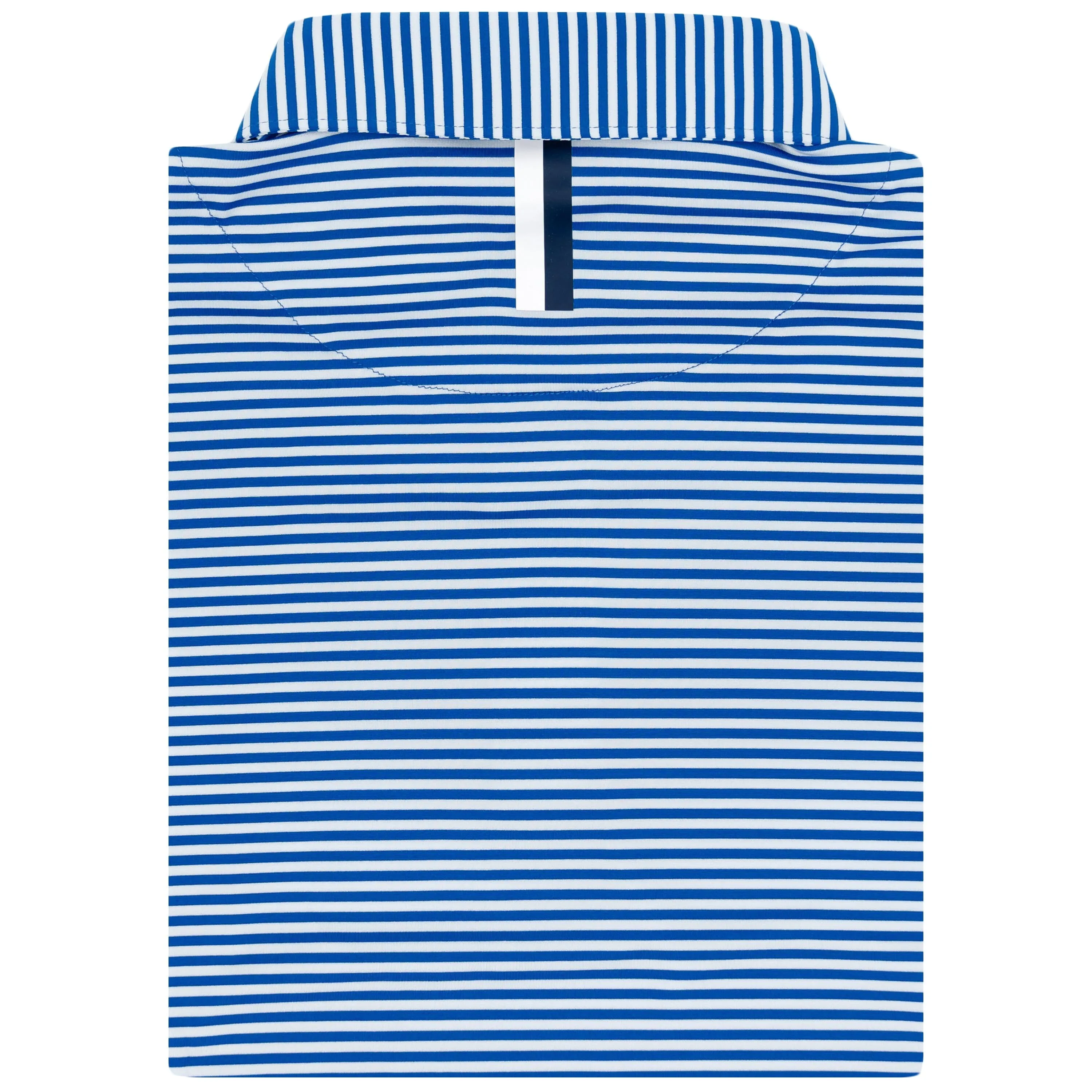 The Birdie Stripe | Performance Polo | The Birdie Stripe - Cobalt Blue/White