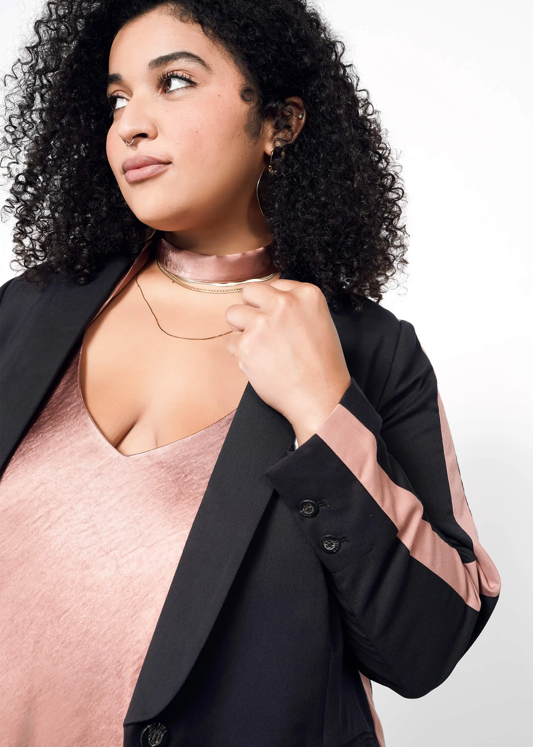 The Empower Colorblock Tux Blazer