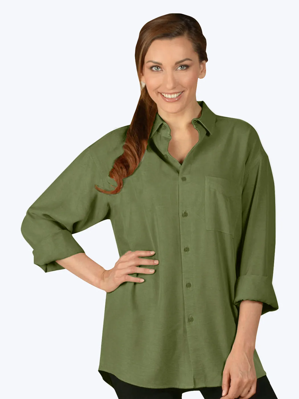 Tianello TENCEL™ Boyfriend Shirt - More Colors