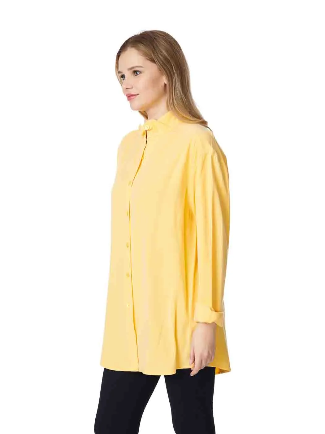 Tianello Tencel Oversized L.S. "Leslie" Blouse