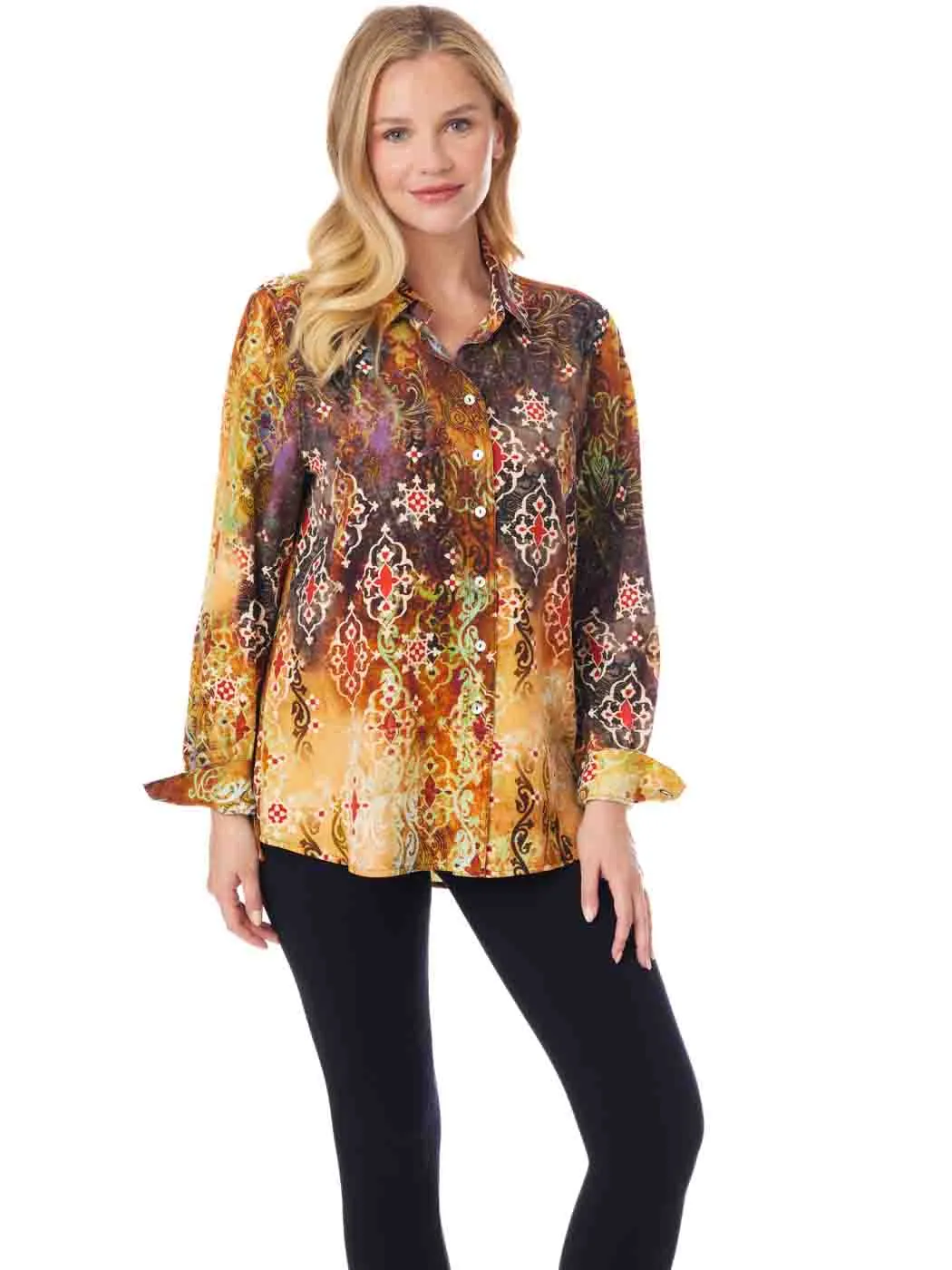 Tianello TENCEL™ Print "Bijou"  Print "Loving" Blouse