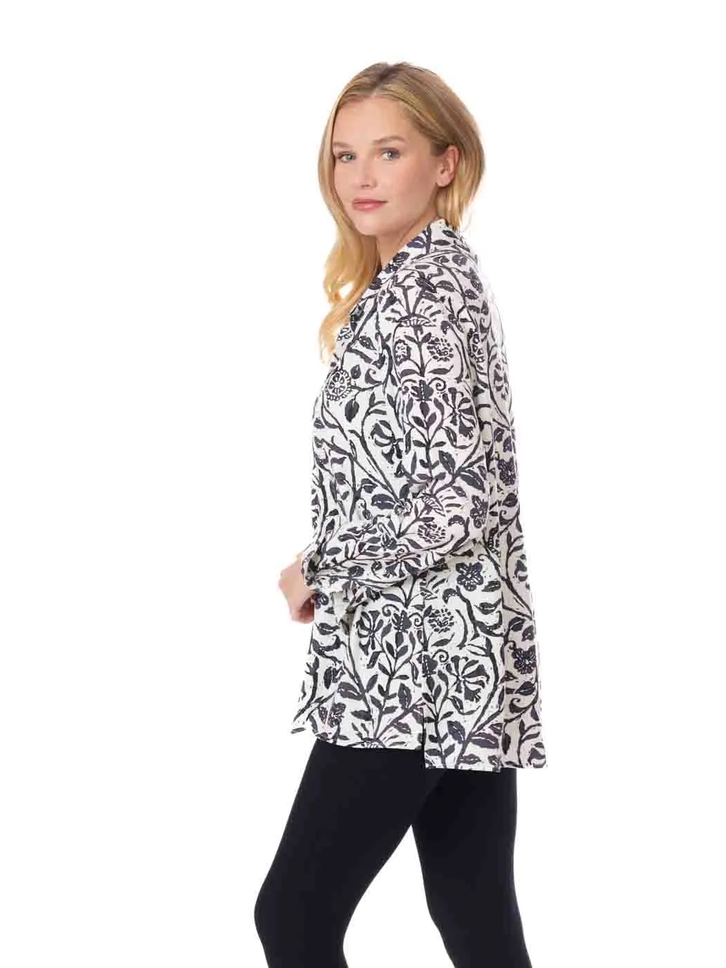 Tianello TENCEL™ Print "French Batik"  Print "Loving" Blouse