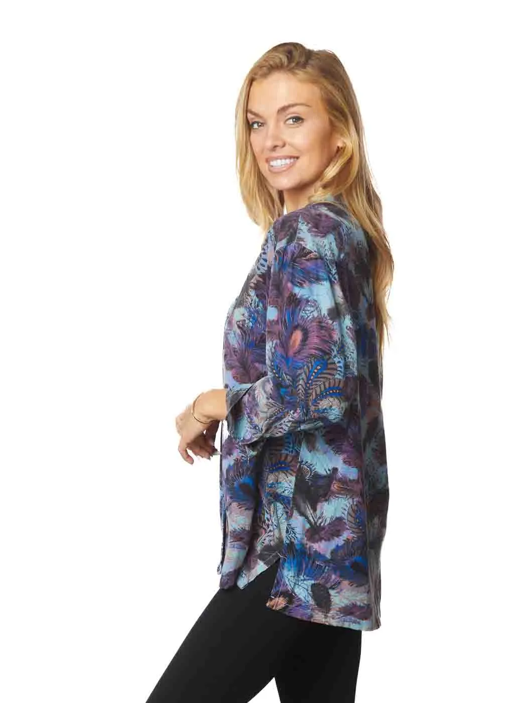 Tianello TENCEL™ "Verain" Print "Aida" Blouse (OVERSIZED Silhouette)