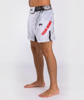 UFC Adrenaline by Venum Personalized Authentic Fight Night Men's Fight Short - Short Fit - White