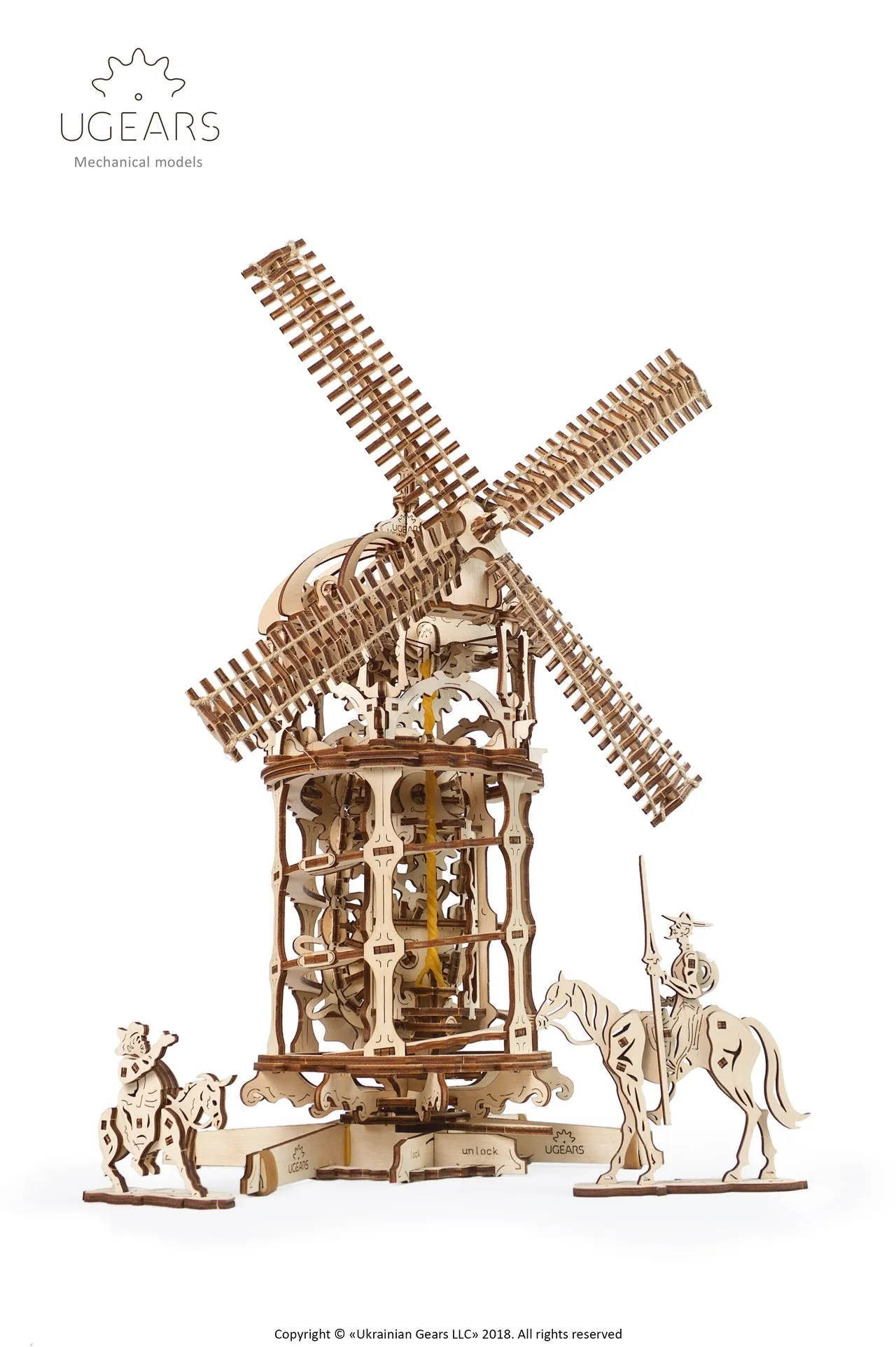 Ugears Tower Windmill ★Mechanical 3D Puzzle Kit Model Toys Gift Present Birthday Xmas Christmas Kids Adults