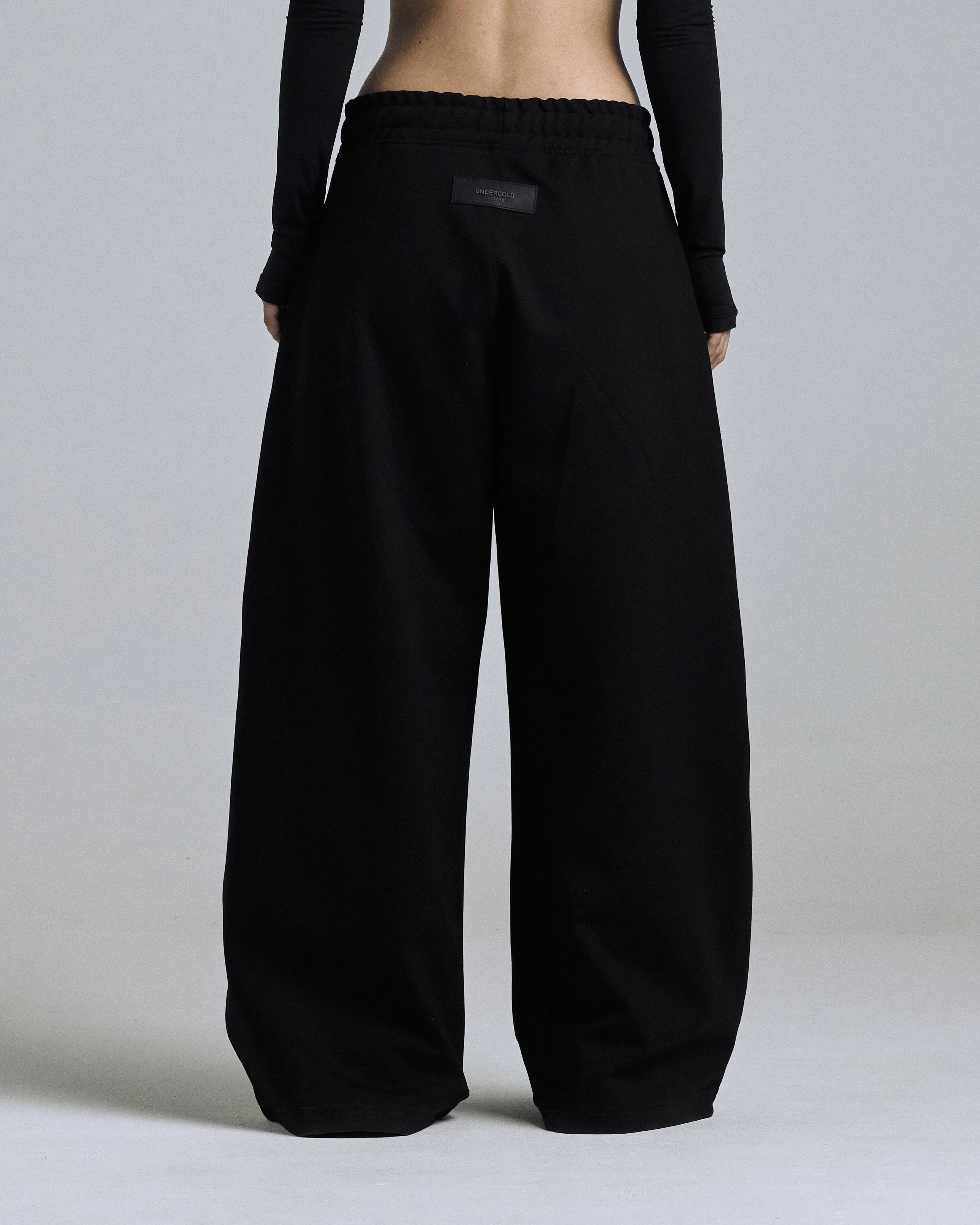 W Basics Wide Straightpants Black