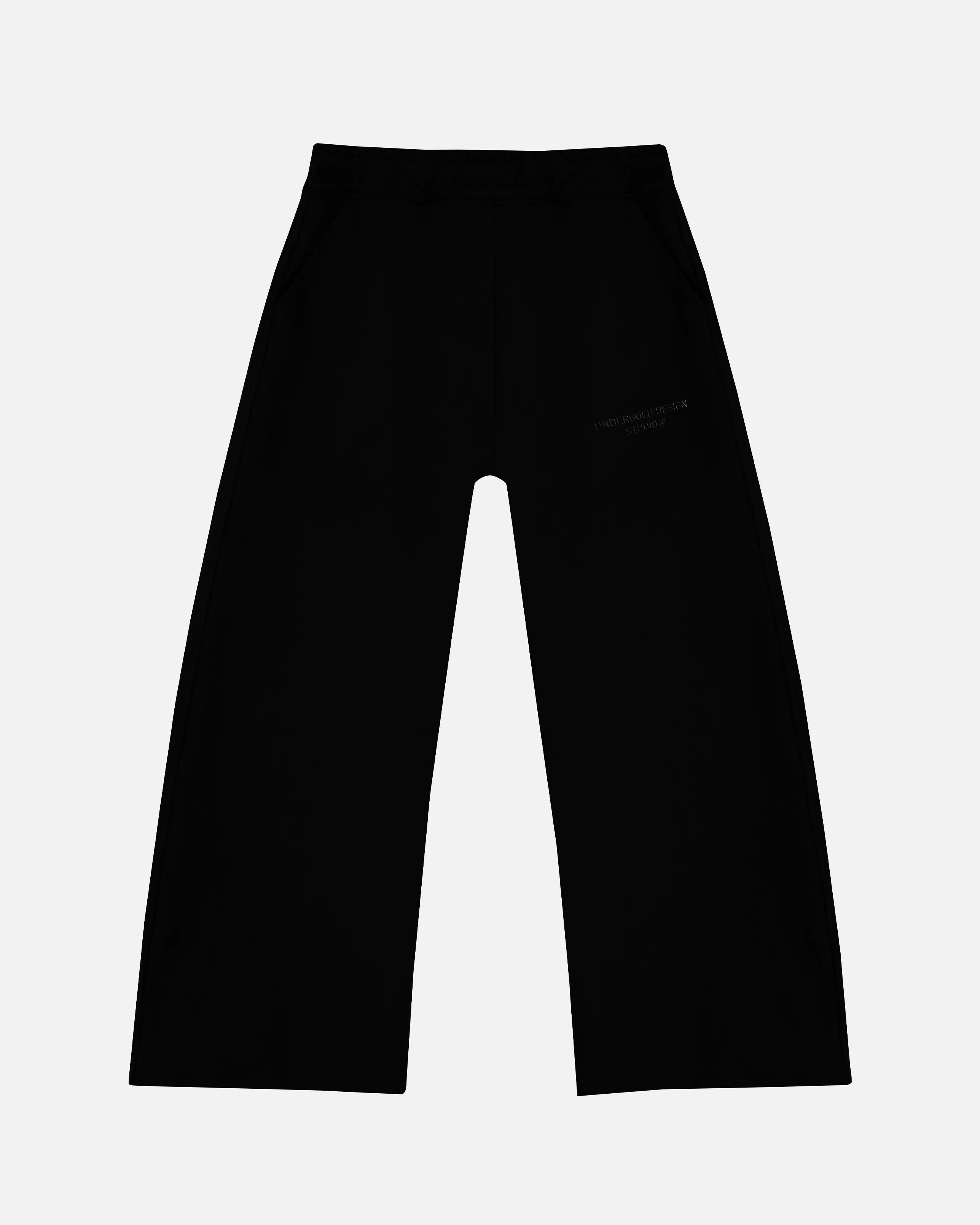 W Basics Wide Straightpants Black